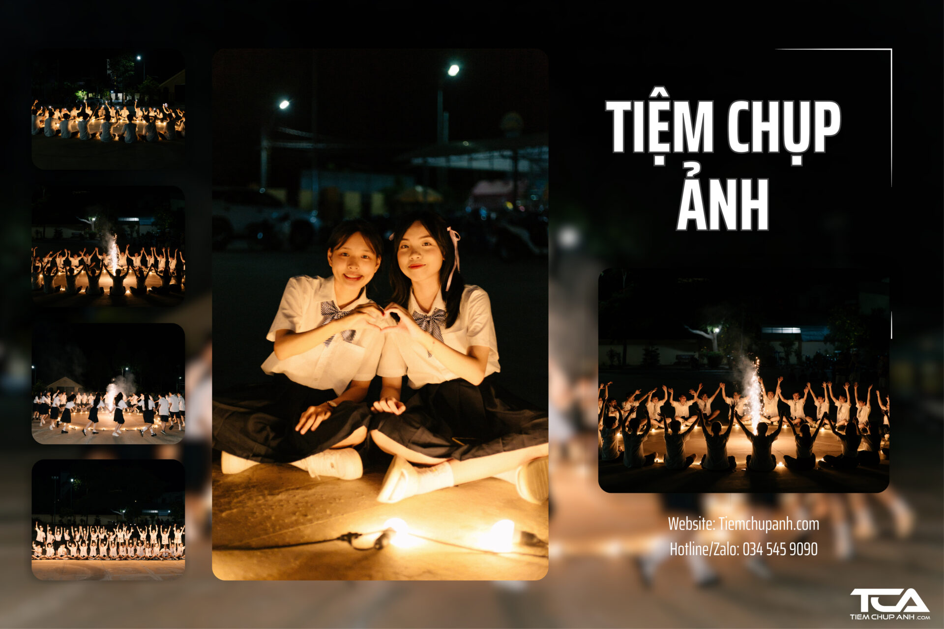 chụp kỷ yếu tối