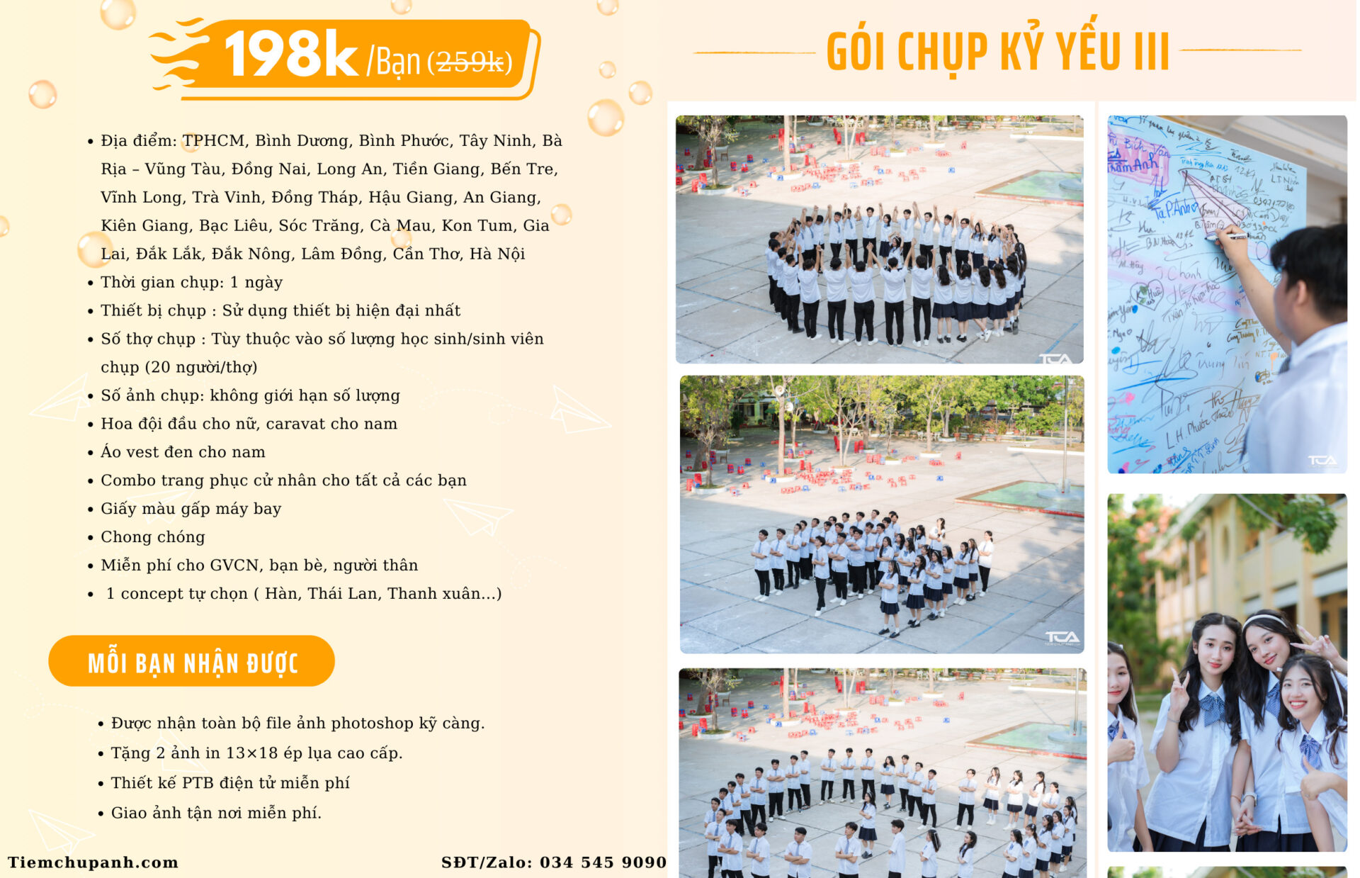 chụp ảnh kỷ yếu Bến Tre