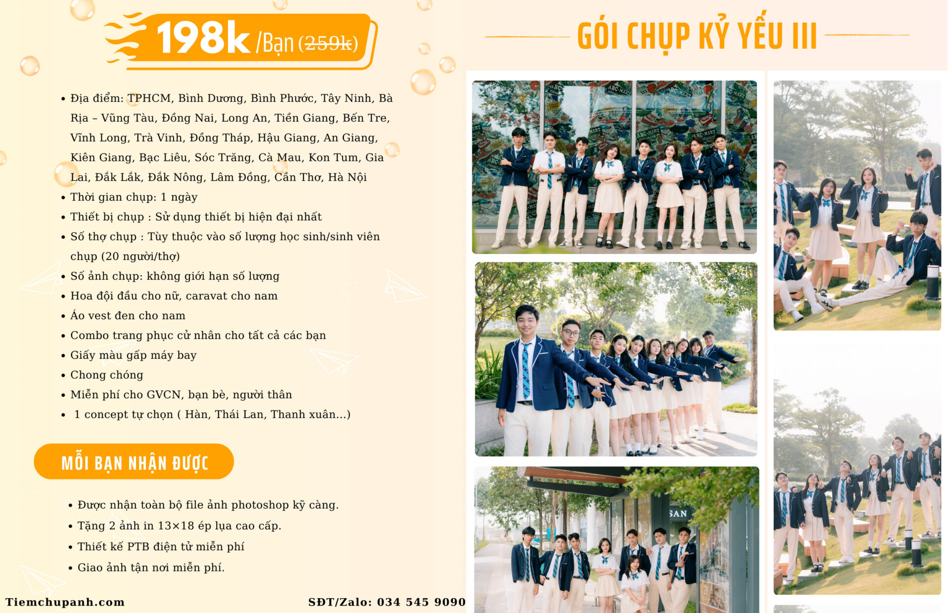 chụp ảnh kỷ yếu An Giang