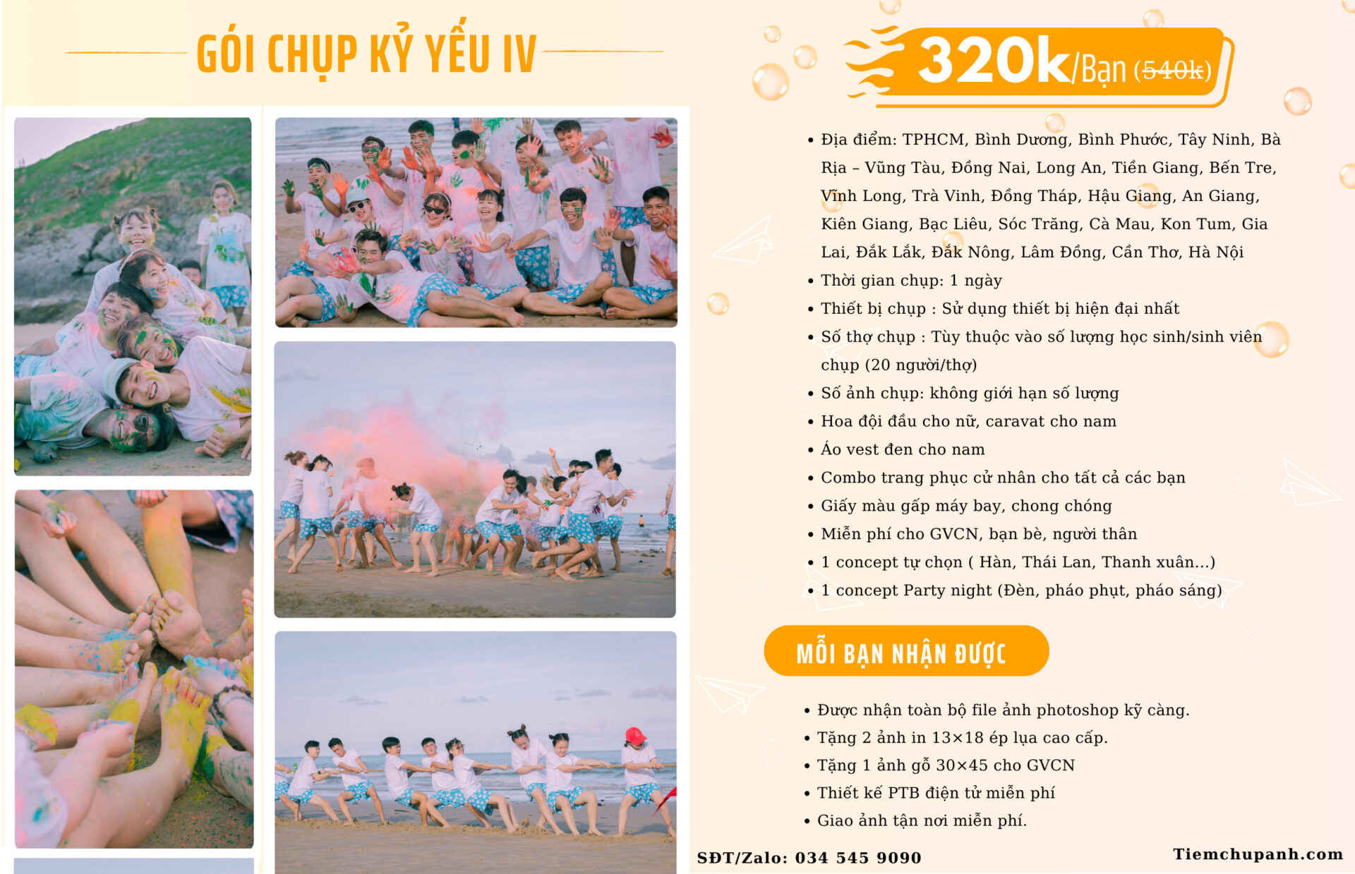 chụp ảnh kỷ yếu Bạc Liêu