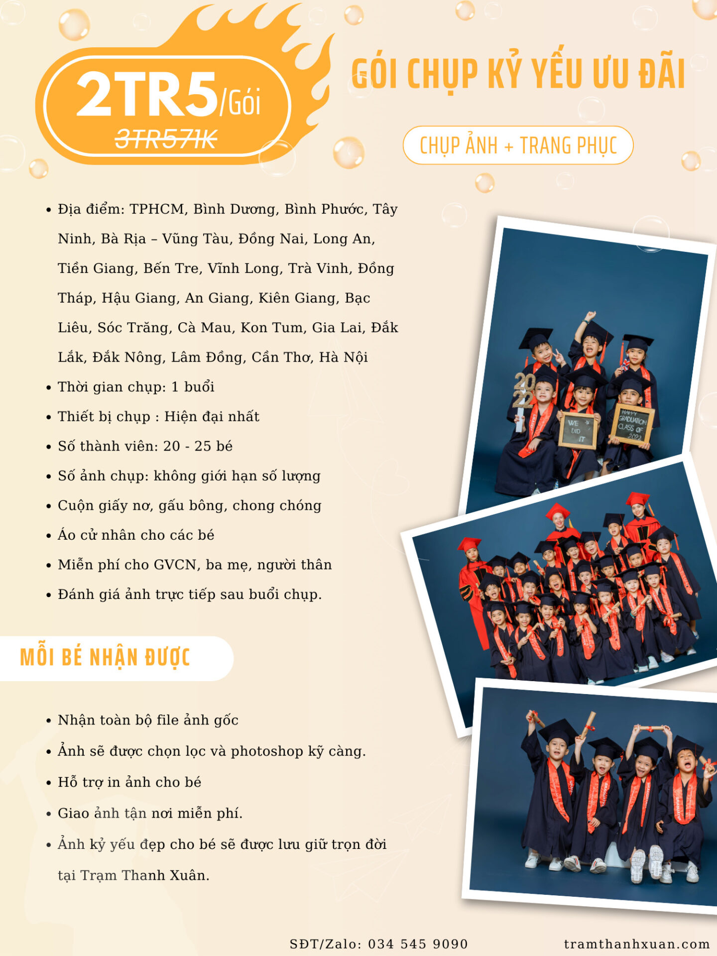 chụp ảnh kỷ yếu cấp 1