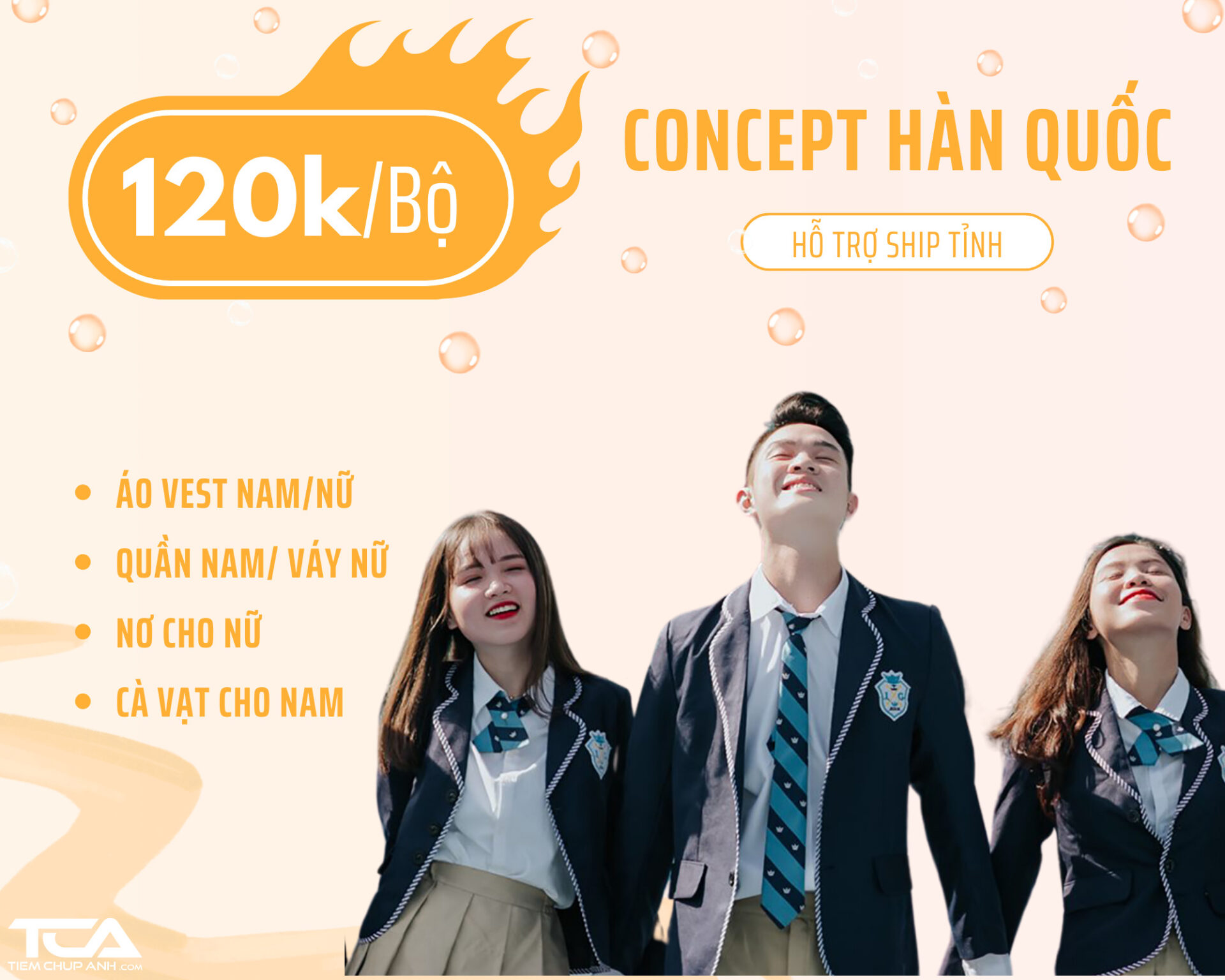 thuê vest nam kỷ yếu