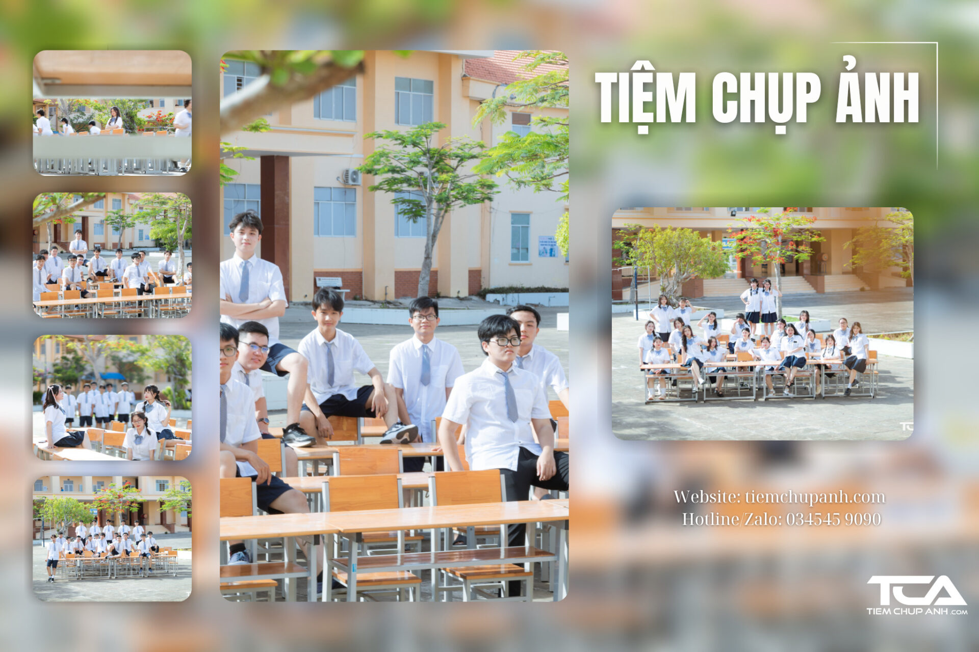 chụp kỷ yếu ở Bạc Liêu