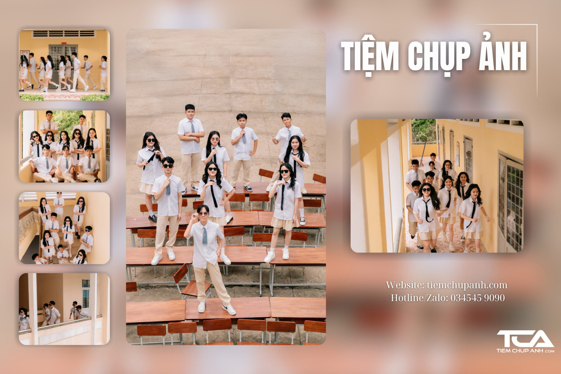 chụp ảnh kỷ yếu Bến Tre
