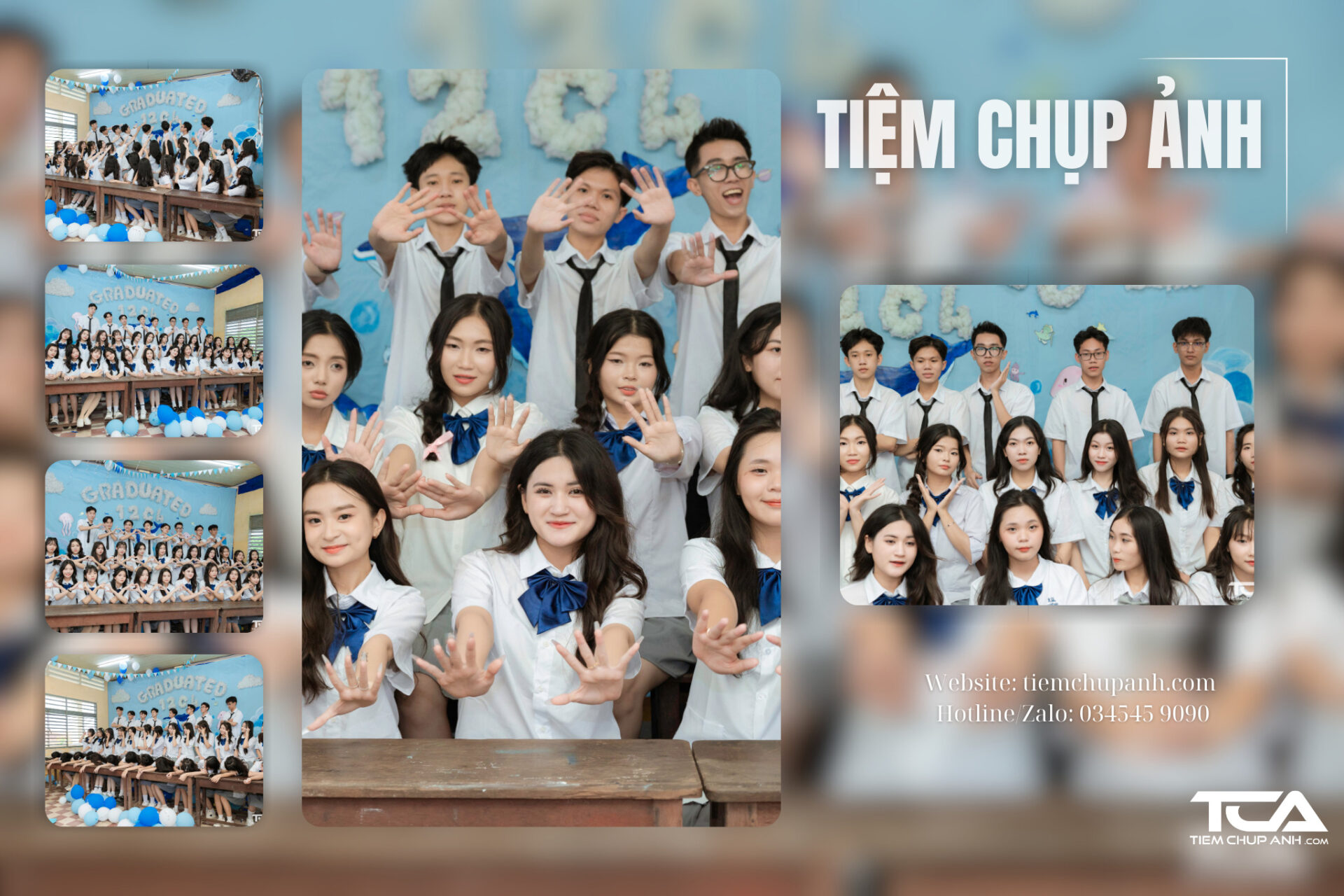 chụp hình kỷ yếu ở An Giang