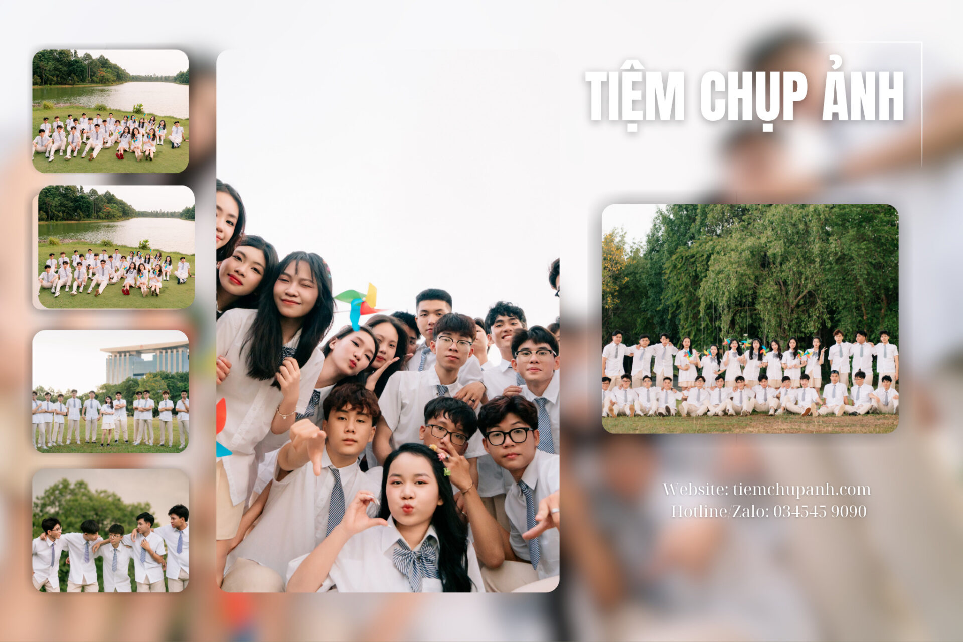 chụp hình kỷ yếu ở Lâm Đồng