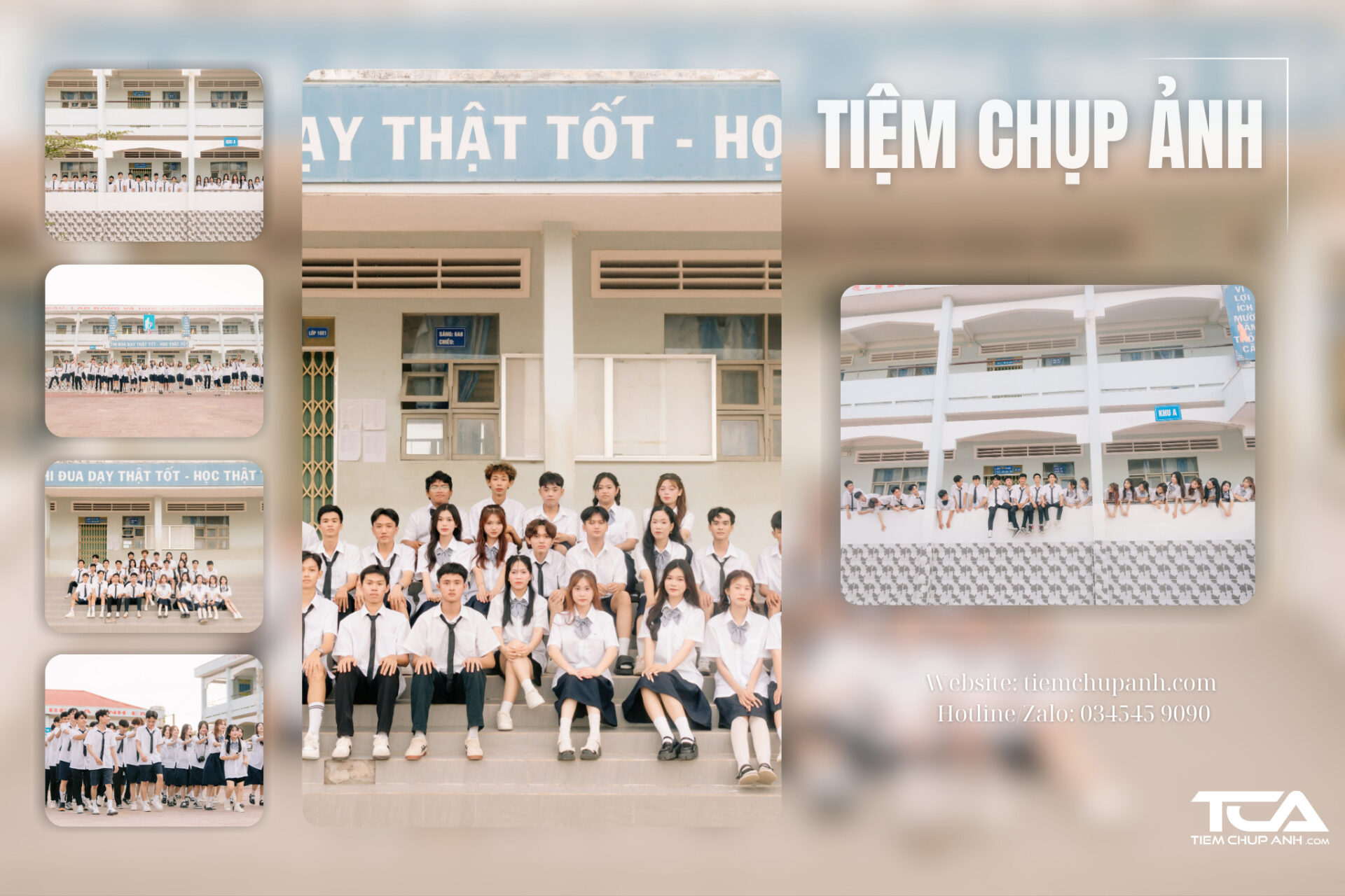 thuê thợ chụp kỷ yếu ở Bảo Lâm