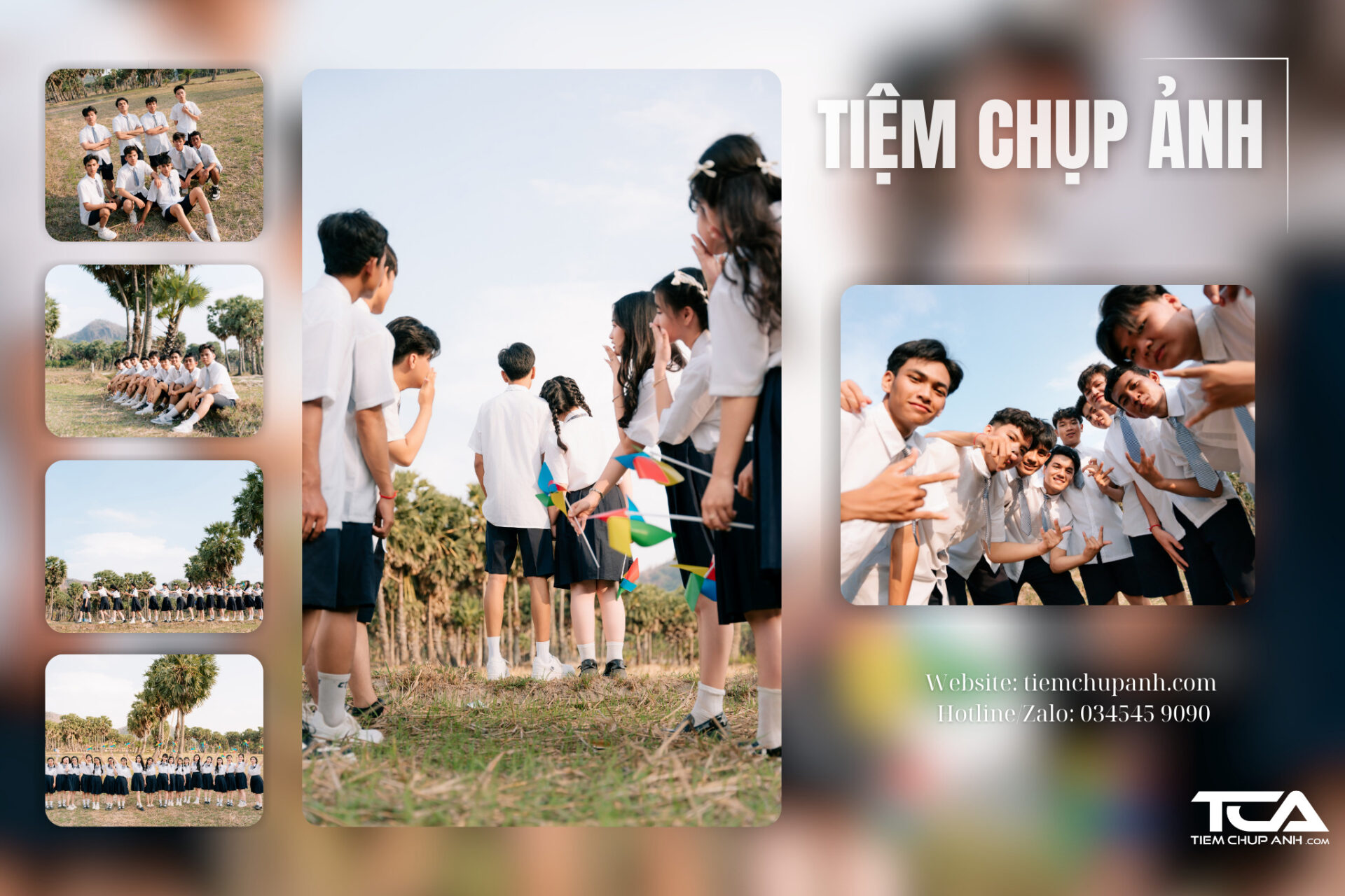 chụp hình kỷ yếu ở An Giang