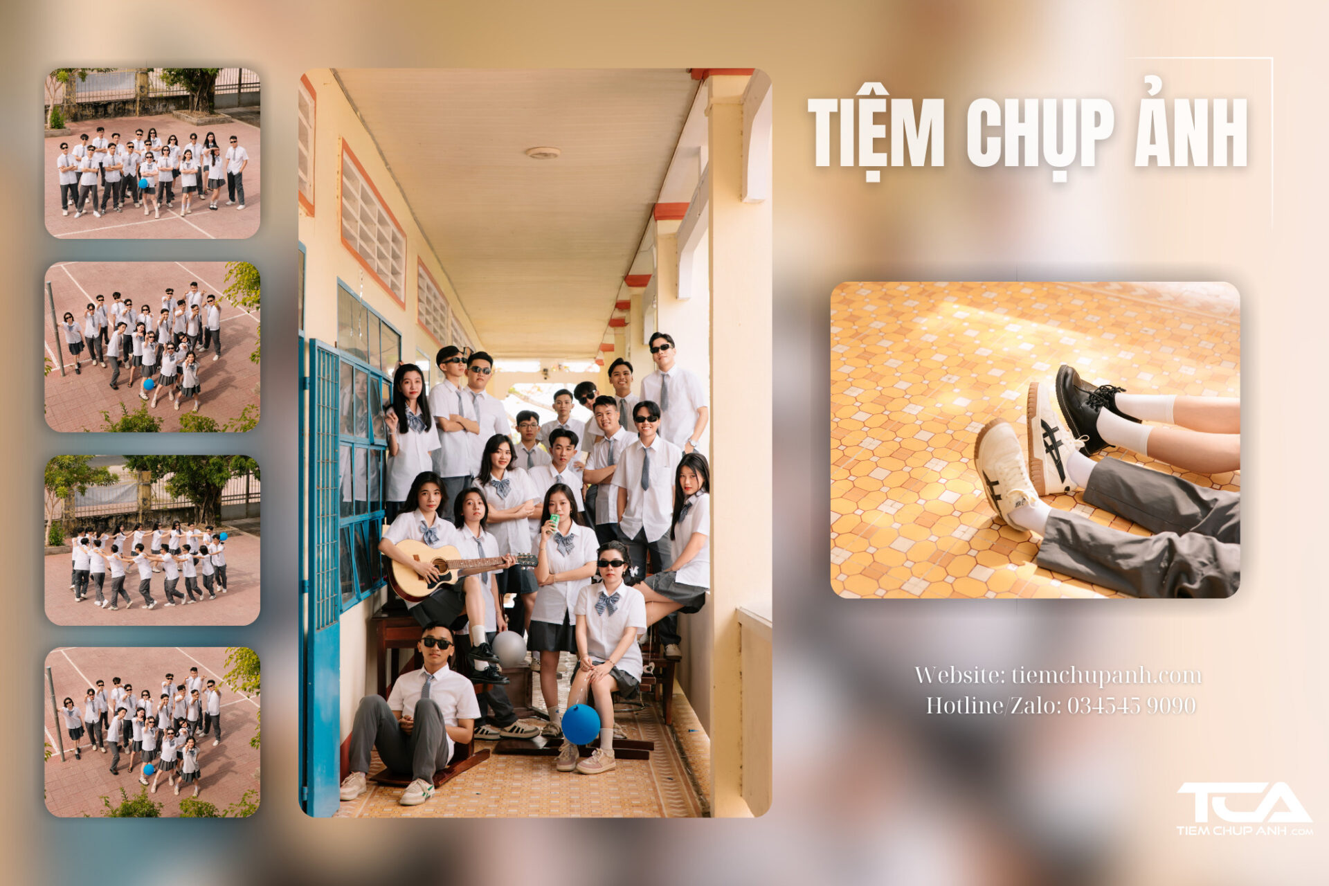 studio chụp ảnh kỷ yếu ở Đạ Huoai