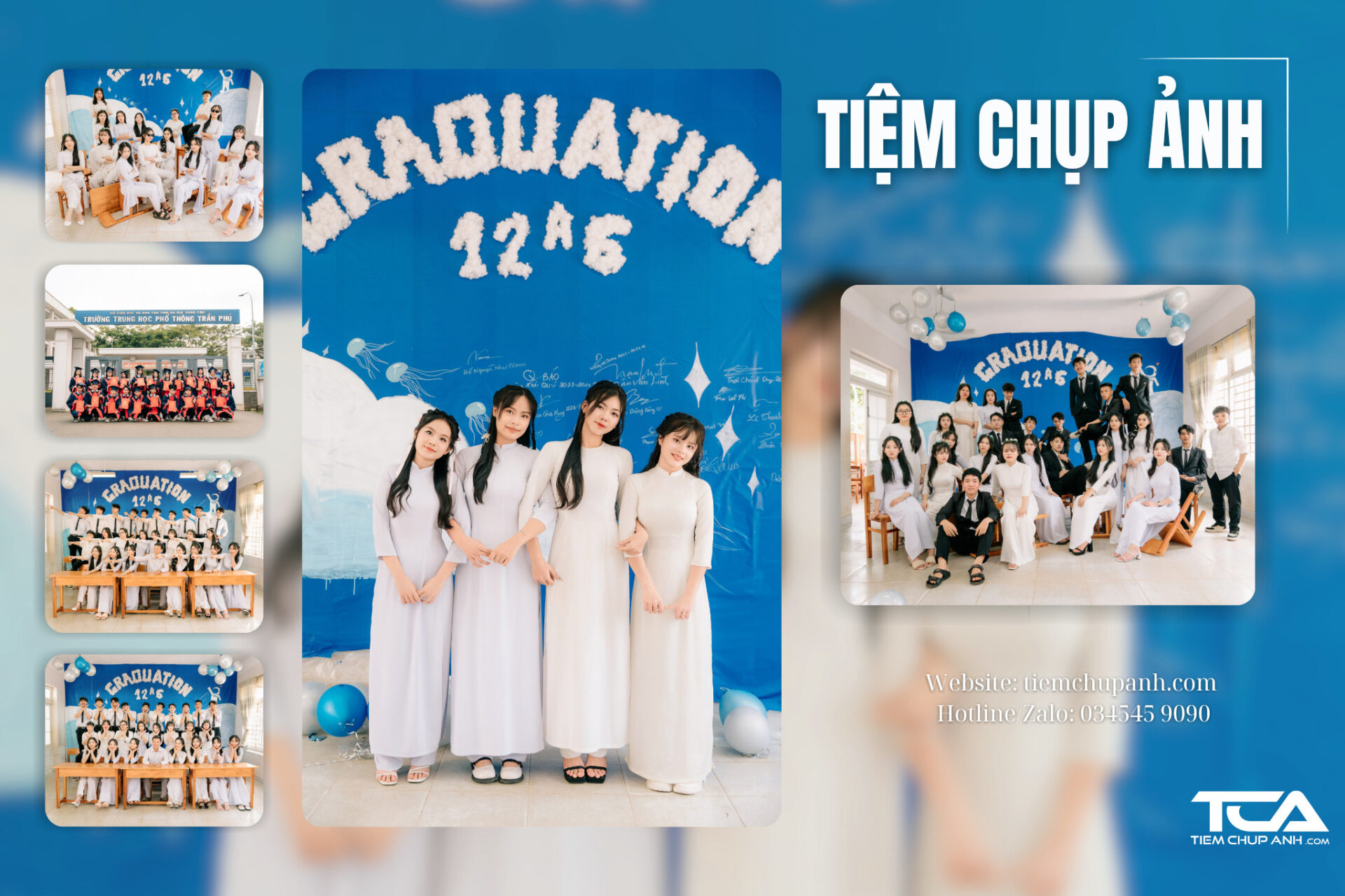 chụp kỷ yếu ở Bạc Liêu