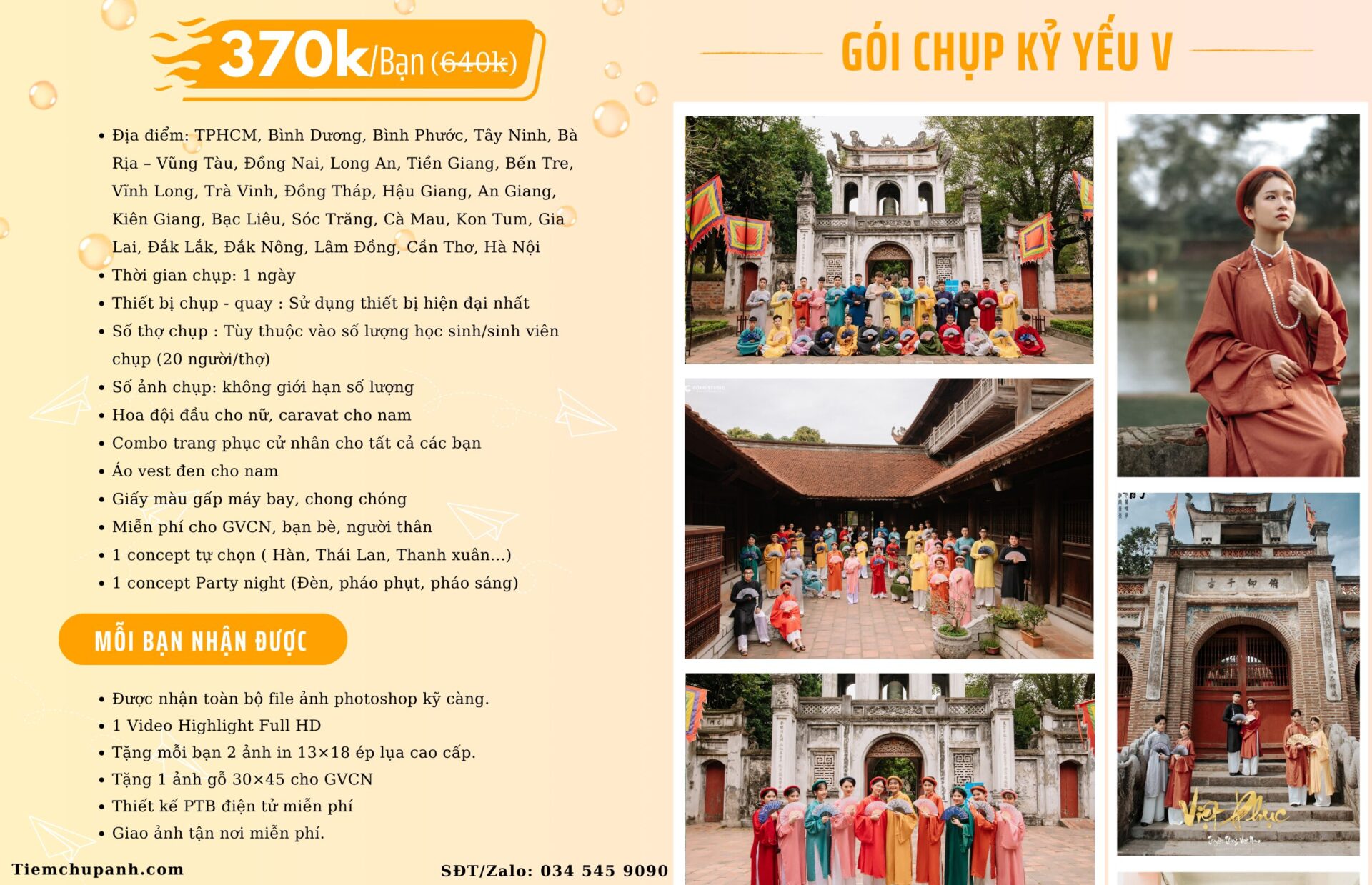 chụp kỷ yếu cổ phục
