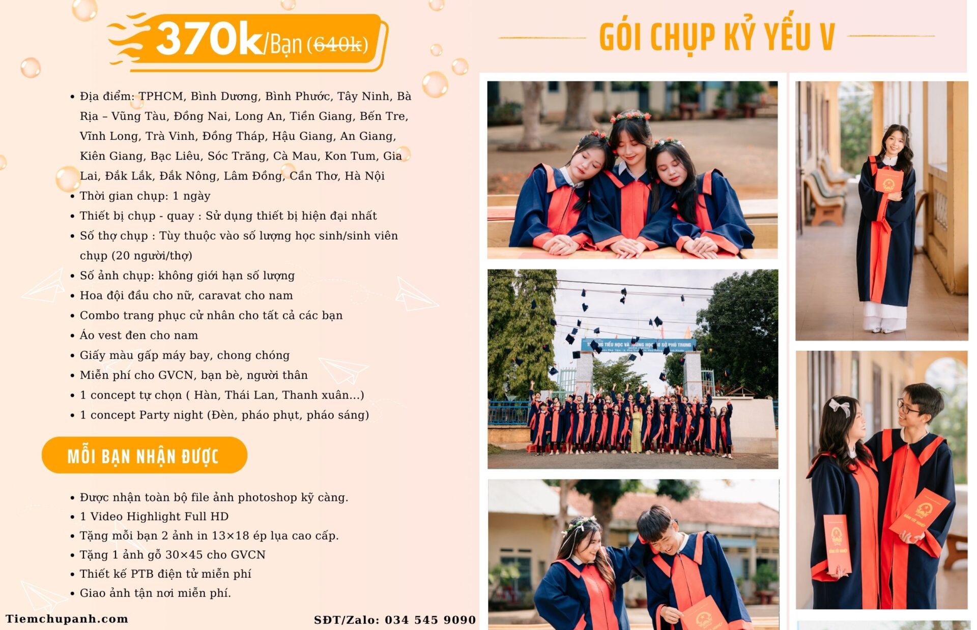thuê Chụp ảnh kỷ yếu ở Cai Lậy